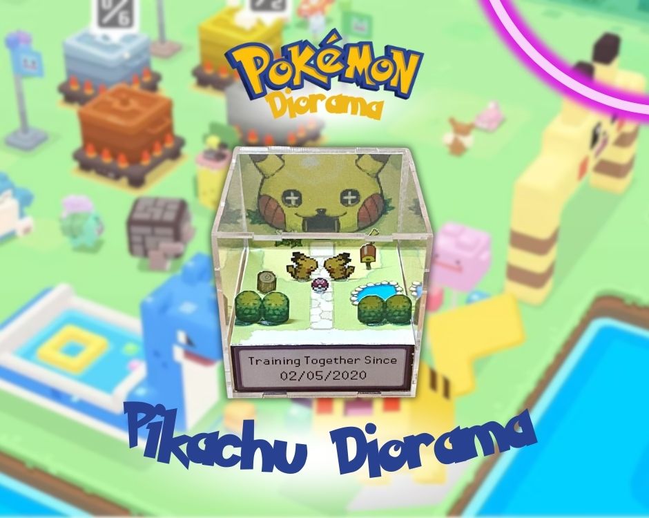 pikachu diorama - Pokemon Diorama Store